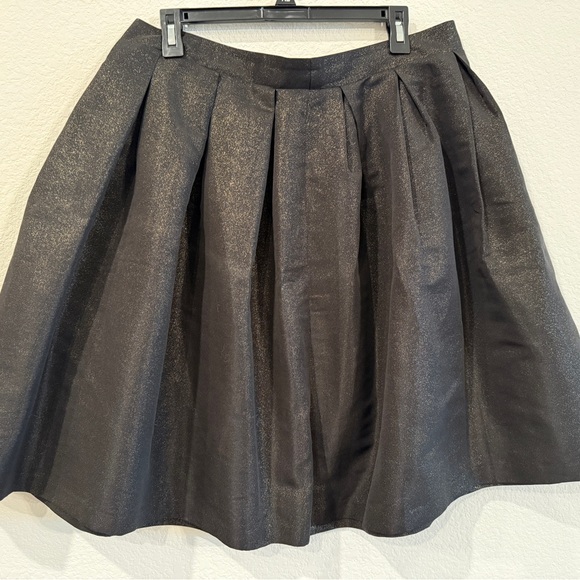 Forever 21 Dresses & Skirts - Forever 21 Women’s Black Pleated Skirt – Size 0X, Gold Shine, Pre-Owned